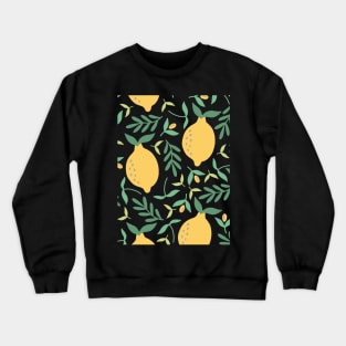 Lemon Pattern Crewneck Sweatshirt